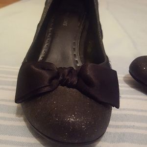 Gianni Bini Black sparkle pumps
